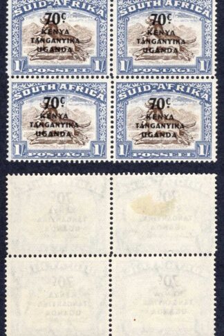 KUT SG154 1/- Bottom left site vertical blue line U/M (normal M/M) Cat 36++ pounds
