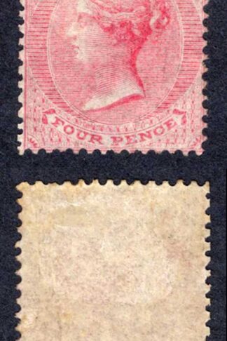 Mauritius SG48 4d Rose No Wmk M/M Cat 450 pounds