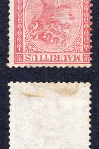 Mauritius SG79w 1/2d on 10d rose Wmk Inv Mint no gum Cat 140 pounds