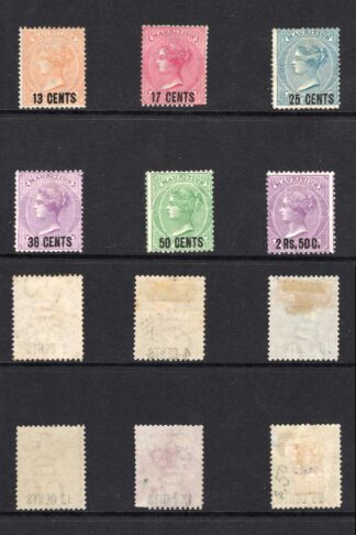Mauritius SG83/91 Surcharge Set of 9 Mint Cat 900 pounds