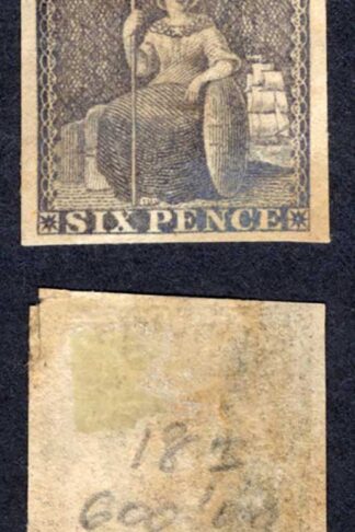 Mauritius SG33 6d Dull purple-slate M/M Cat 48 pounds