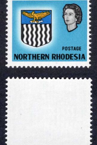 Northern Rhodesia SG76a 1d Light Blue Error VALUE OMITTED U/M Cat 8 pounds