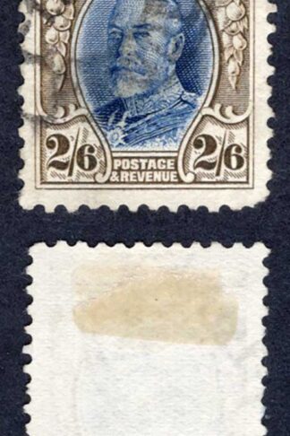 Southern Rhodesia SG26a 2/6 Perf 11.5 used Cat 60 pounds