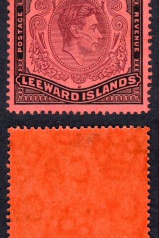 Leeward Is SG114b One Pound Brown-purple and black/salmon U/M Cat 45 pounds