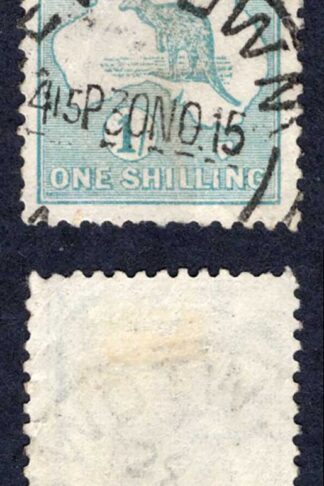Australia SG28 1/- Kangaroo Wmk medium Crown used Cat 45 Pounds