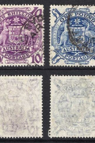 Australia SG224a/4d Arms set of 4 used Cat 21 Pounds