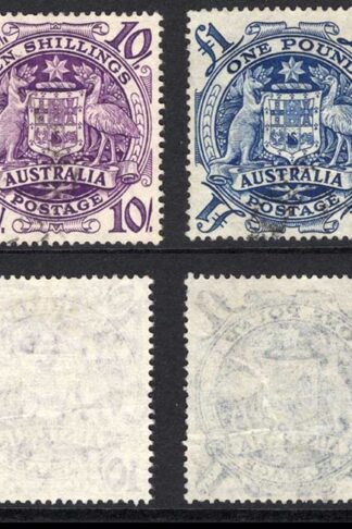 Australia SG224a/4d Arms set of 4 used Cat 21 Pounds