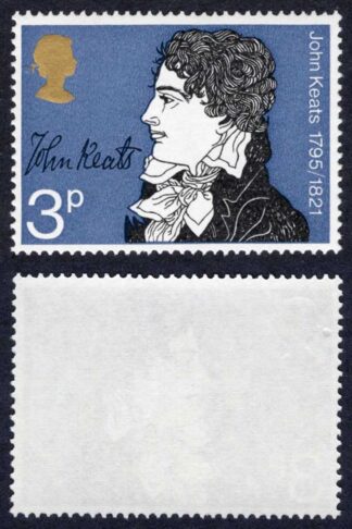 SG884y 3p Literary Anniversaries Missing Phosphor U/M