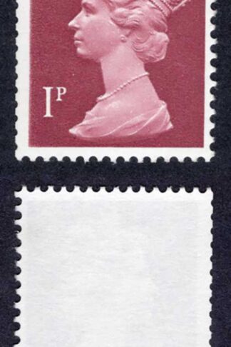 1p with only the top half of a centre band U/M