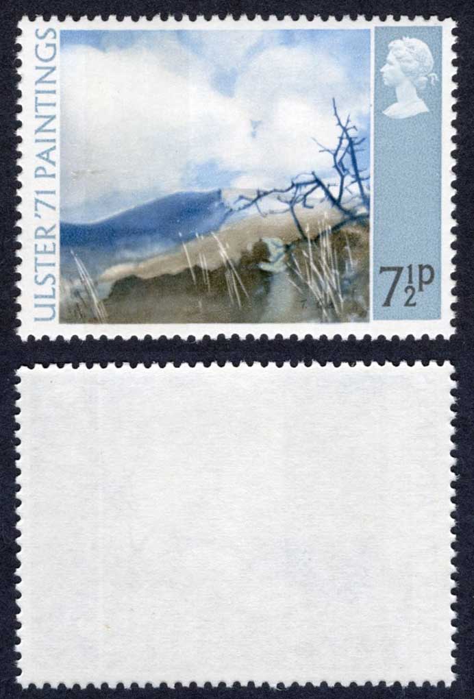 SG882 7.5p Ulster Painting Broad Band U/M