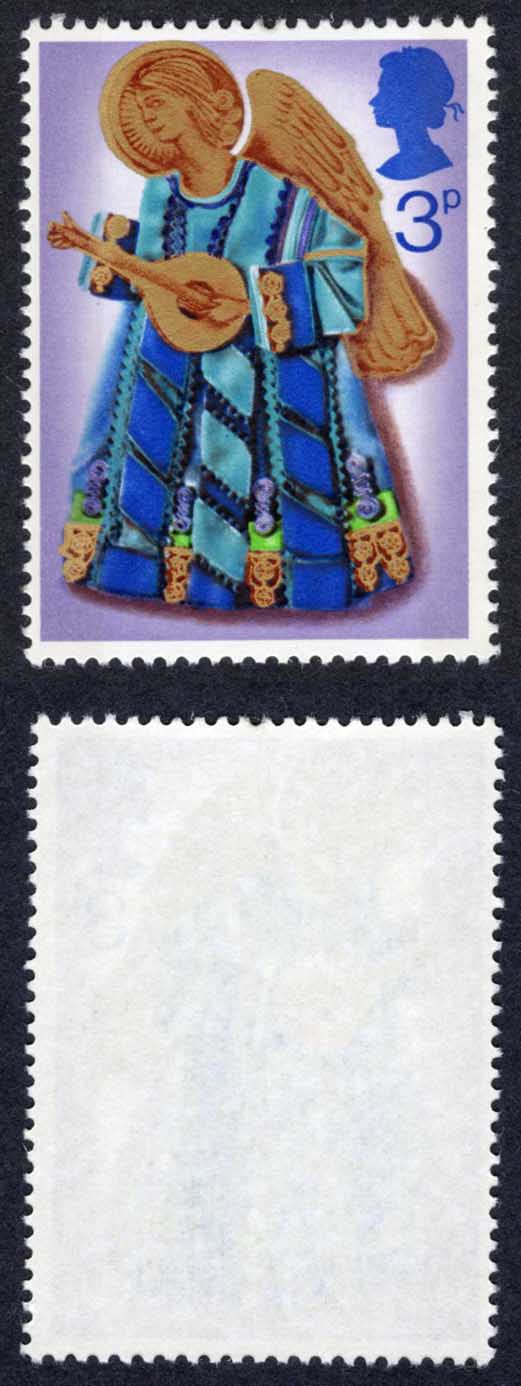SG914f 3p 1972 Christmas Embossing Omitted U/M Cat 10 pounds
