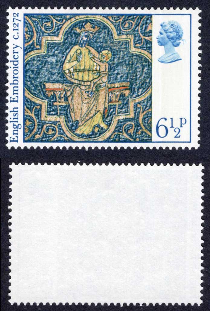 SG1018 6.5p 1976 Christmas Misplaced phosphor U/M