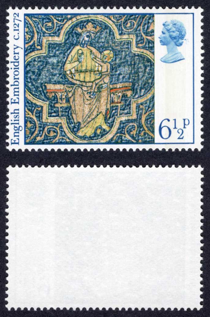 SG1018 6.5p 1976 Christmas Misplaced phosphor U/M