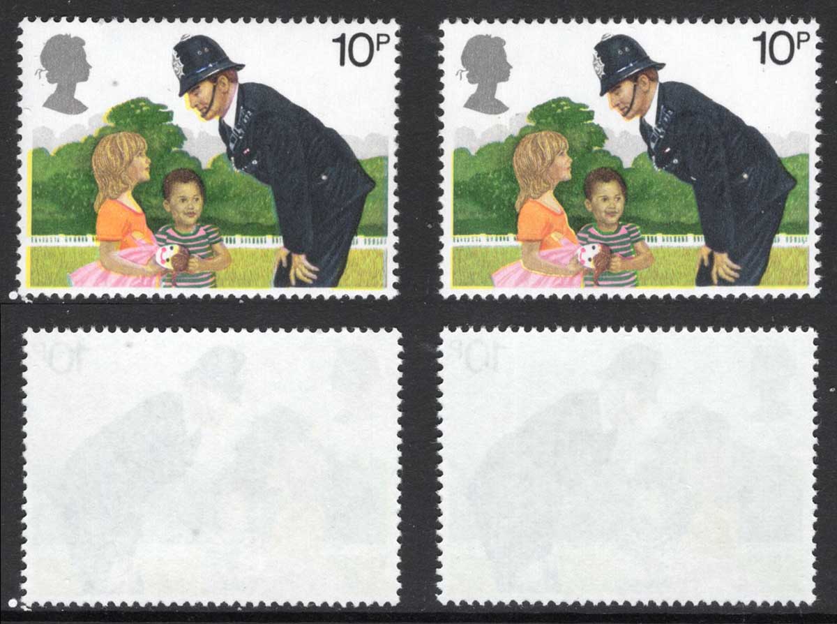 SG1100 10p Police with Yellow shift to left U/M