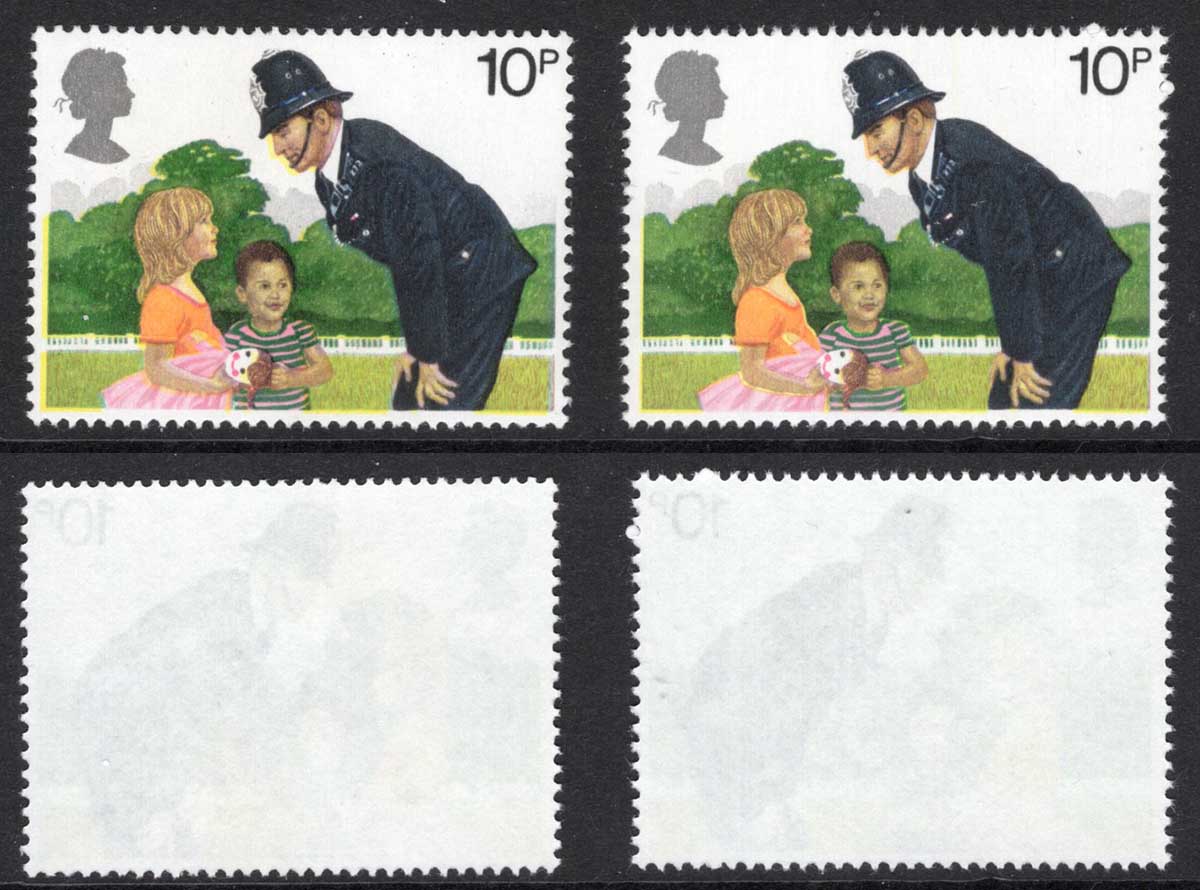 SG1100 10p Police with Yellow shift to left U/M