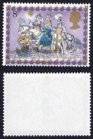SG1104 8p 1979 Christmas Brown Shift (white horses) U/M