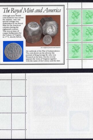 Royal Mint 12.5p Pane Right column Wide phosphor left very narrow U/M