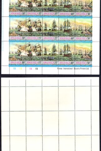 Anguilla SG112/6 Ships set is a Sheetlet U/M Cat 32.5 pounds
