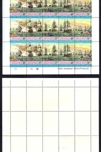 Anguilla SG112/6 Ships set is a Sheetlet U/M Cat 32.5 pounds