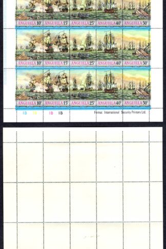 Anguilla SG112/6 Ships set is a Sheetlet U/M Cat 32.5 pounds