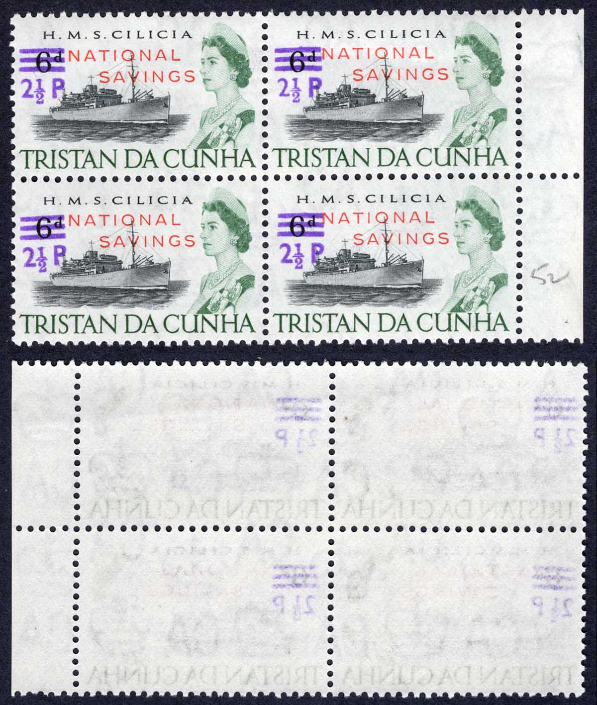 Tristain Da Cunha SGF2 2 1/2d on 6d U/M (bend at top) Cat 12 pounds