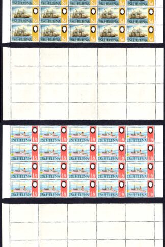 St Helena SG241/4 1969 Ships set of 4 in Blocks of 20 U/M Cat 70 pounds