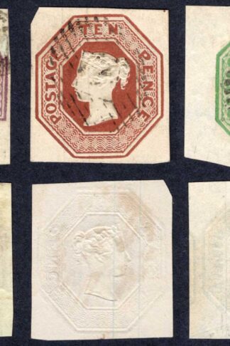 SG54/59 Embossed set of 3 all with Very Good Margins Fine used Cat 2700++