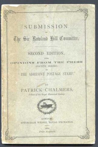Patrick Chalmers Booklet on The Adhesive Postage Stamp