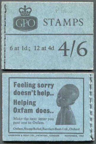 L61 4/6 Booklet Wmk Crowns November 1965