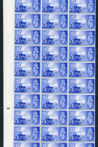 2 1/2d CI Liberation Cyl 4 No Dot I/P COMPLETE SHEET