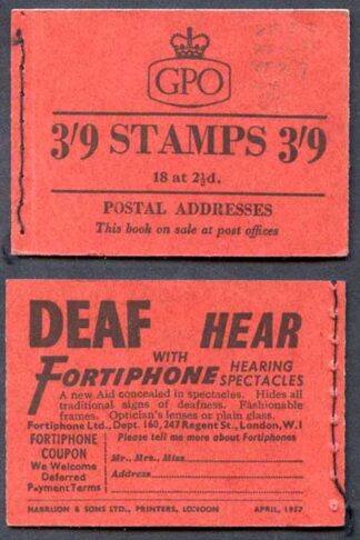 G19 3/9 Booklet April 1957