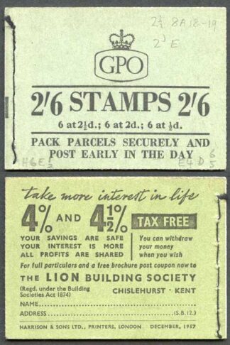 F61 2/6 Booklet Dec 1957