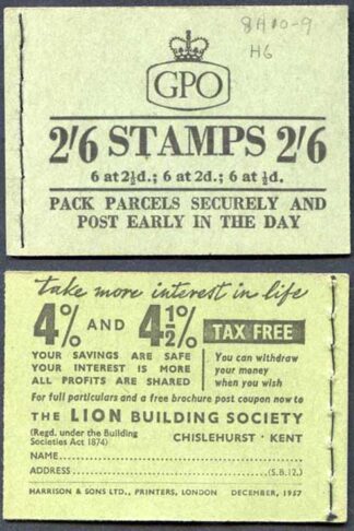 F61 2/6 Booklet Dec 1957