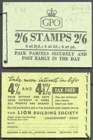 F61 2/6 Booklet Dec 1957