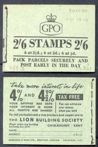 F61 2/6 Booklet Dec 1957