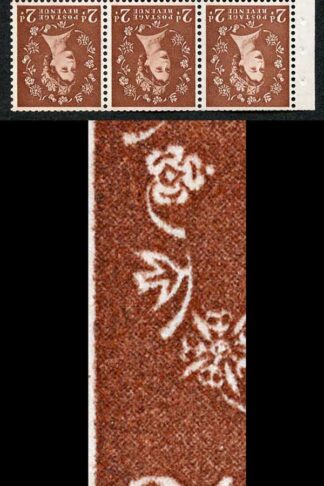 SB78aha 2d Light Red Brown Wmk Edward Inverted Retouched State Pane of 6 U/M