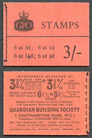 M19g 3/- Graphite 1 1/2d Upright 6 with Good Perfs