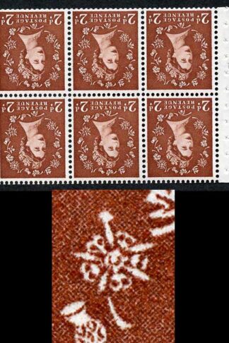 2d Light Red Brown Edward Pane SB78ae Thistle Flaw