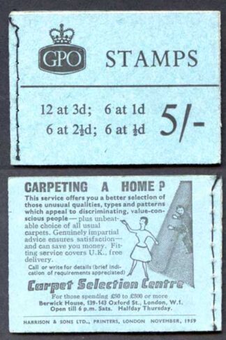 H41 Nov 1959 5/- Crowns Ordinary Booklet