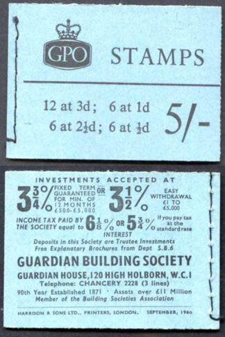 H46 Sept 1960 5/- Crowns Ordinary Booklet