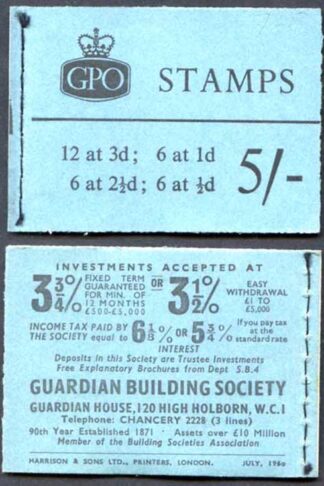 H45 July 1960 5/- Crowns Ordinary Booklet