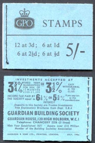 H45 July 1960 5/- Crowns Ordinary Booklet