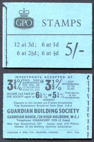 H45 July 1960 5/- Crowns Ordinary Booklet