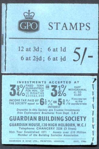 H45 July 1960 5/- Crowns Ordinary Booklet