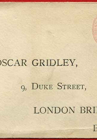 EP30 QV 1d Pink Envelope Size H Mint Printed Address