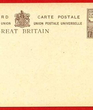 CP86 KGV 1 1/2d 1924 Wembley Post Office Issue Postcard Mint