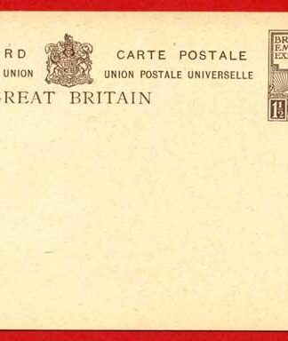 CP86 KGV 1 1/2d 1924 Wembley Post Office Issue Postcard Mint