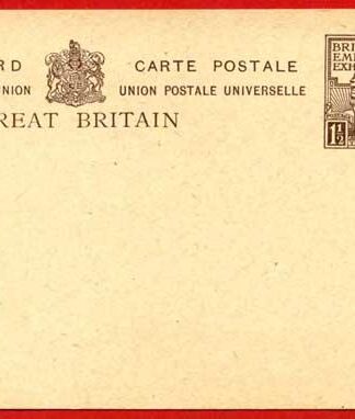 CP86 KGV 1 1/2d 1924 Wembley Post Office Issue Postcard Mint