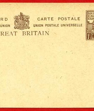 CP88 KGV 1 1/2d 1925 Wembley Post Office Issue Postcard Mint