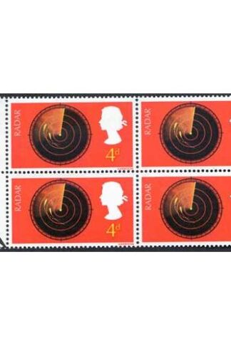 SG752a 1967 4d Discoverys with Broken Scale Variety Block of 4 U/M